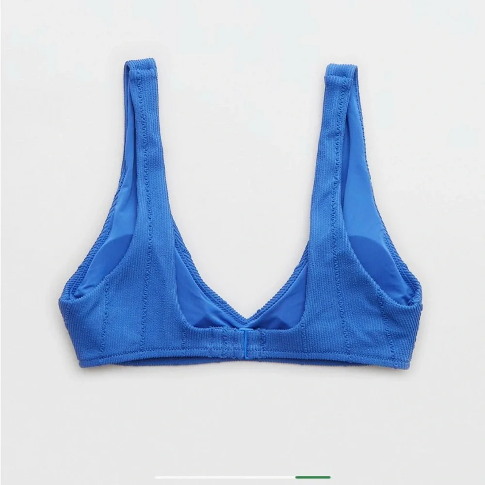 aerie Blue Ribbed Bikini Set - Picture 8 of 8